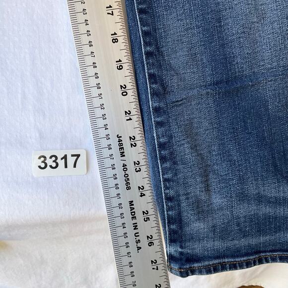 American Eagle Outfitters Men Waxed denim Straight Leg Jeans size 28 x 30, Blue - Picture 4 of 12